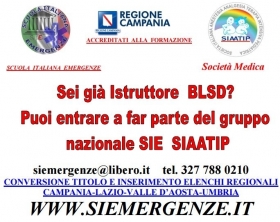 PER CHI  GIA'  E'  ISTRUTTORE di altre didattiche - Scuola Italiana Emergenze  