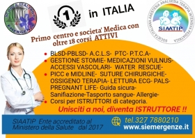 I NOSTRI CORSI NAZIONALI DI SEGUITO ELENCATI - Scuola Italiana Emergenze  