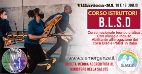 CORSO  BLSD ISTRUTTORI 18 e 19 Luglio 2025 - Scuola Italiana Emergenze  
