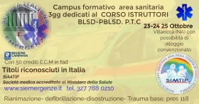 CAMPUS 3 giorni ISTRUTTORI BLSD- PBLSD E TRAUMA PTC - Scuola Italiana Emergenze