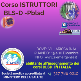 CORSO ISTRUTTORI BLSD a Villaricca   ( NA) - Scuola Italiana Emergenze  APS