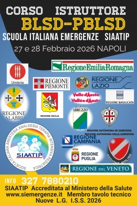 CORSO ISTRUTTORI BLSD a Villaricca   ( NA) - Scuola Italiana Emergenze  APS