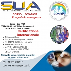 CORSO OPERATORI IN EMERGENZA   ECO FAST  €149 - Scuola Italiana Emergenze  APS